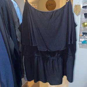 Old navy black cinched tank top blouse